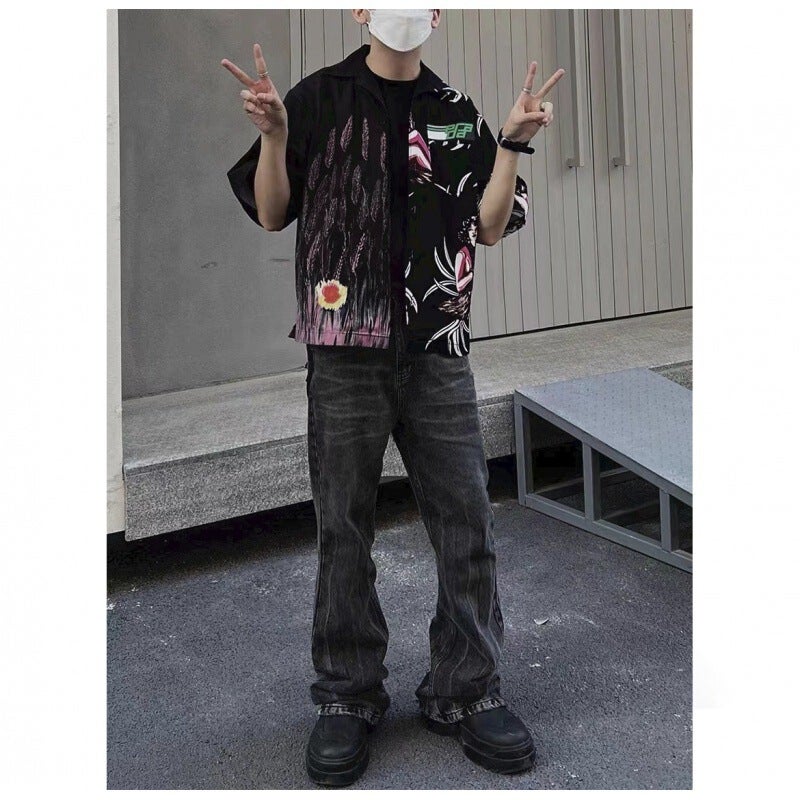 Unisex Classic Denim Jeans Loose Fit Daily Outdoor Wear - Image 2