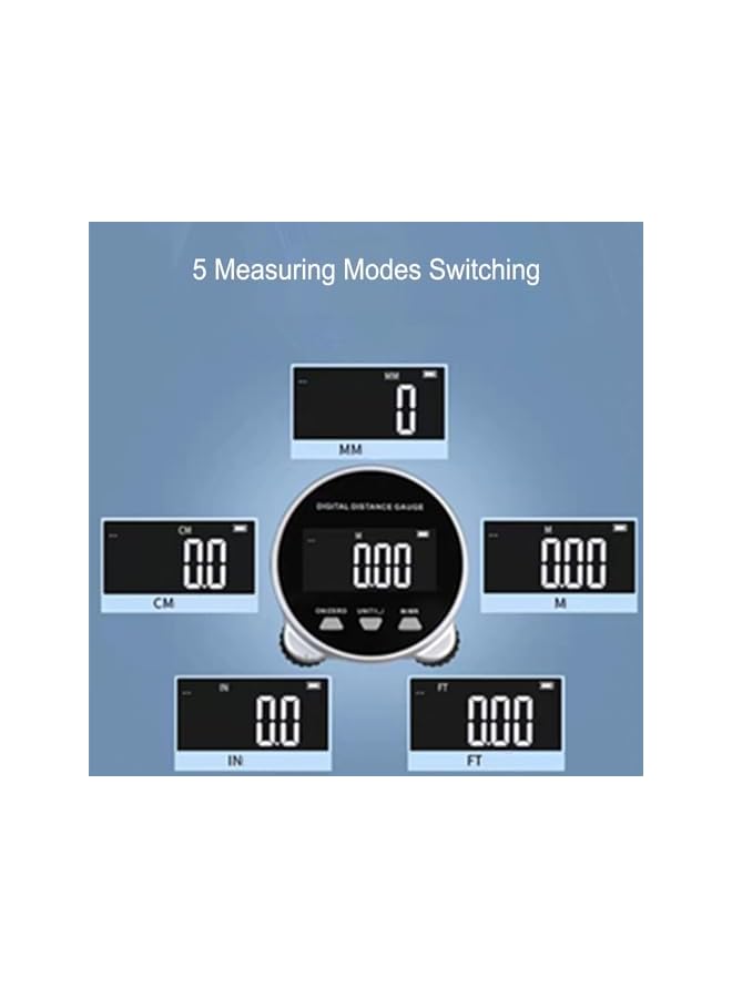 promass Digital Tape Measure, 656.2ft Electronic Rolling Ruler with LCD Display, USB Rechargeable Long Distance Rolling Measuring Tool for Flat Curved Diameter Odd Shape - Image 2
