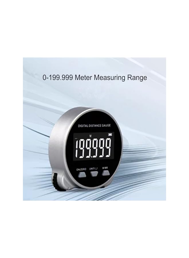 promass Digital Tape Measure, 656.2ft Electronic Rolling Ruler with LCD Display, USB Rechargeable Long Distance Rolling Measuring Tool for Flat Curved Diameter Odd Shape - Image 3