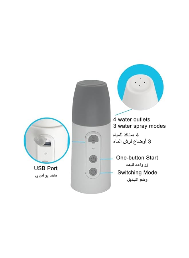 The Bros Portable Travel Bidet with 290ml Bottle, Shattaf Bidet 3 Water Spray Mode, USB Rechargeable Electric Mini Bidet Sprayer for Toilet Travel for Personal Hygiene Cleaning, Postpartum Care - Image 5
