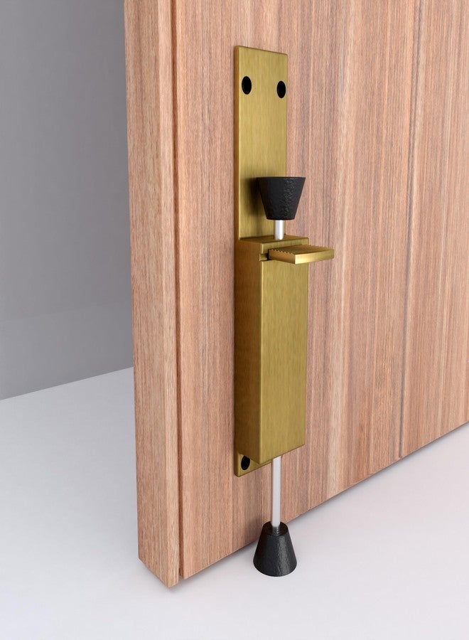 Boniry Heavy-Duty Adjustable Door Stopper with Foot Pedal | Durable, Easy to Use | Anti-Slip Rubber Base for Secure Door Holding | Ideal for Home, Office (1, Brass) - Image 1