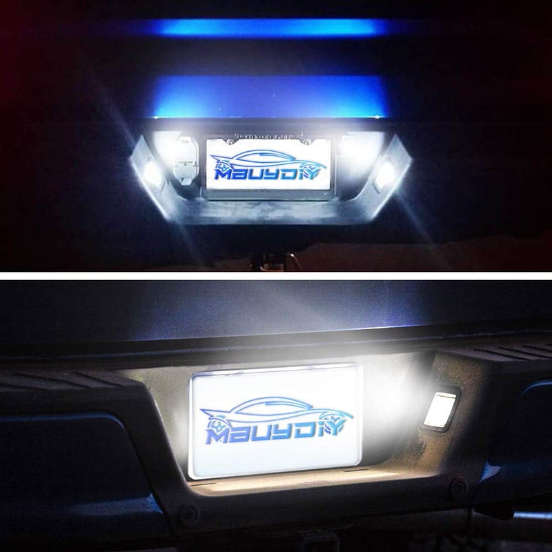 MbuyDIY LED License Plate Light Lamp Assembly Compatible with 2015-2020 F150 17-20 Raptor Smoke Lens 6000K White, Pack of 2 - Image 5