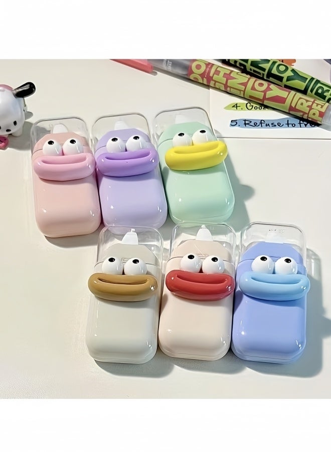 6 قطع شريط تصحيح مع شريط تعديل صغير محمول بوجه لطيف مثالي للطلاب يناسب حقائب الأقلام في الدفاتر والواجبات المنزلية أو أوراق الاختبارات التصميم يضيف متعة إلى وقت الدراسة خفيف الوزن لسهولة حمله إلى المدرسة أو الدروس الخصوصية - Image 5