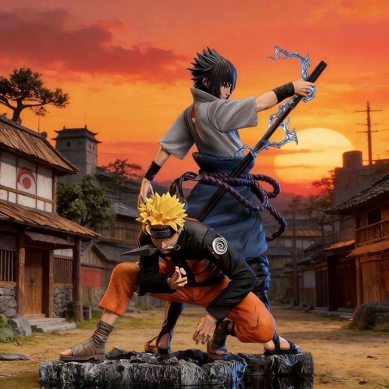 Naruto Sasuke Bond PVC Figure 29cm Anime Statue (Blister Box) - Image 1