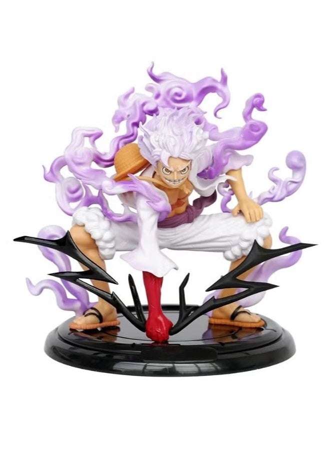 Ailily Anime One Piece Luffy Action Figure, Fifth Gear Nika Luffy Model Statue Figure Toy, Luffy Transform Form Action Figure, Super Collectible Anime Action Figure Toy 19CM  - Image 1