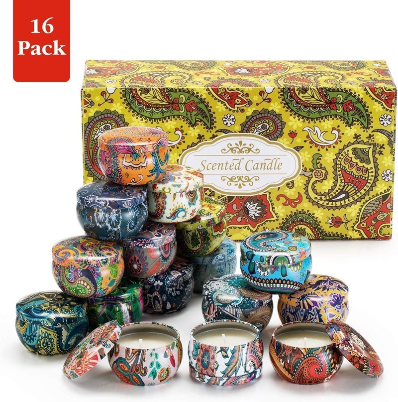 YOROXRG Set 16 Pack Scented Candles Gifts Soy Wax Travel Tin Jar Candles for Home 2.5 OZ Scented Candles for Mom for Christmas, Birthday, Thanksgiving, Mother's Dayâ€¦ - Image 4