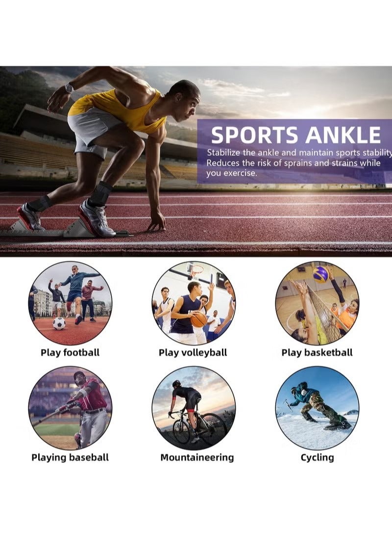 1 pice Ankle Support Brace, Adjustable Compression Ankle Support, for Men Women Achilles Tendon Support and Plantar Fasciitis, Eases Pain Swelling and Sprained Ankle Pain - Image 5