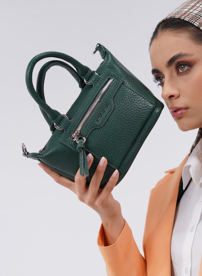 David Jones- Average size Casual but lux designed Bag- Unique Handbag for Women in model cm6929A- Your go to daily leather bag in Boat shape style design - Image 3