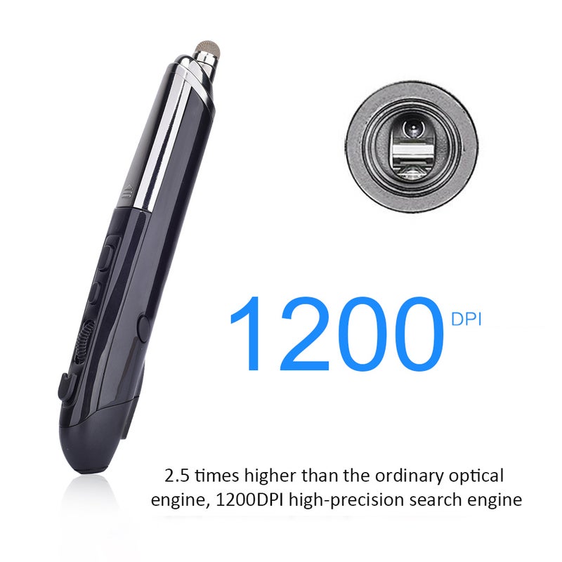 PR-08 2.4Ghz Wireless Optical Touch-pen 800/1200/1600DPI Wireless Pen with Web Browsing Laser-Presenter Handwriting Ergonomic Mice for PC Laptop Computer - Image 2