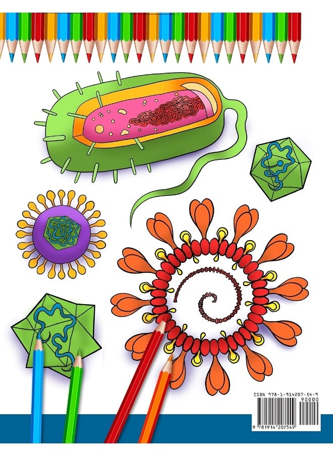 Microbiology Coloring Book: Incredibly Detailed Self-Test Color workbook for Studying Perfect Gift for Medical School Students, Physicians & Chiropractors  - Image 2