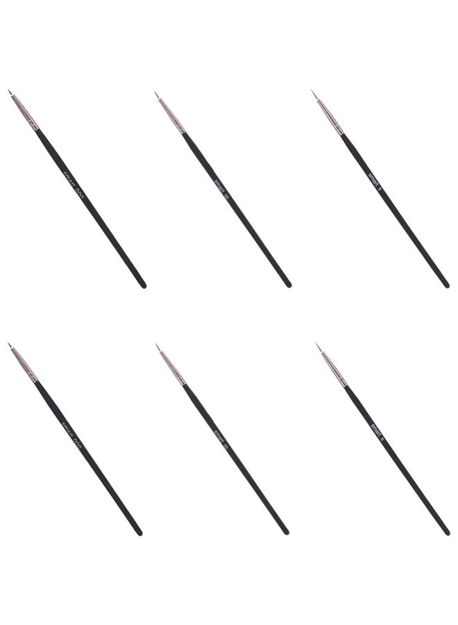 Smart 6 Pieces Small Round Brushes 0,00,000 by Smart for Art 0,00,000 - Image 1
