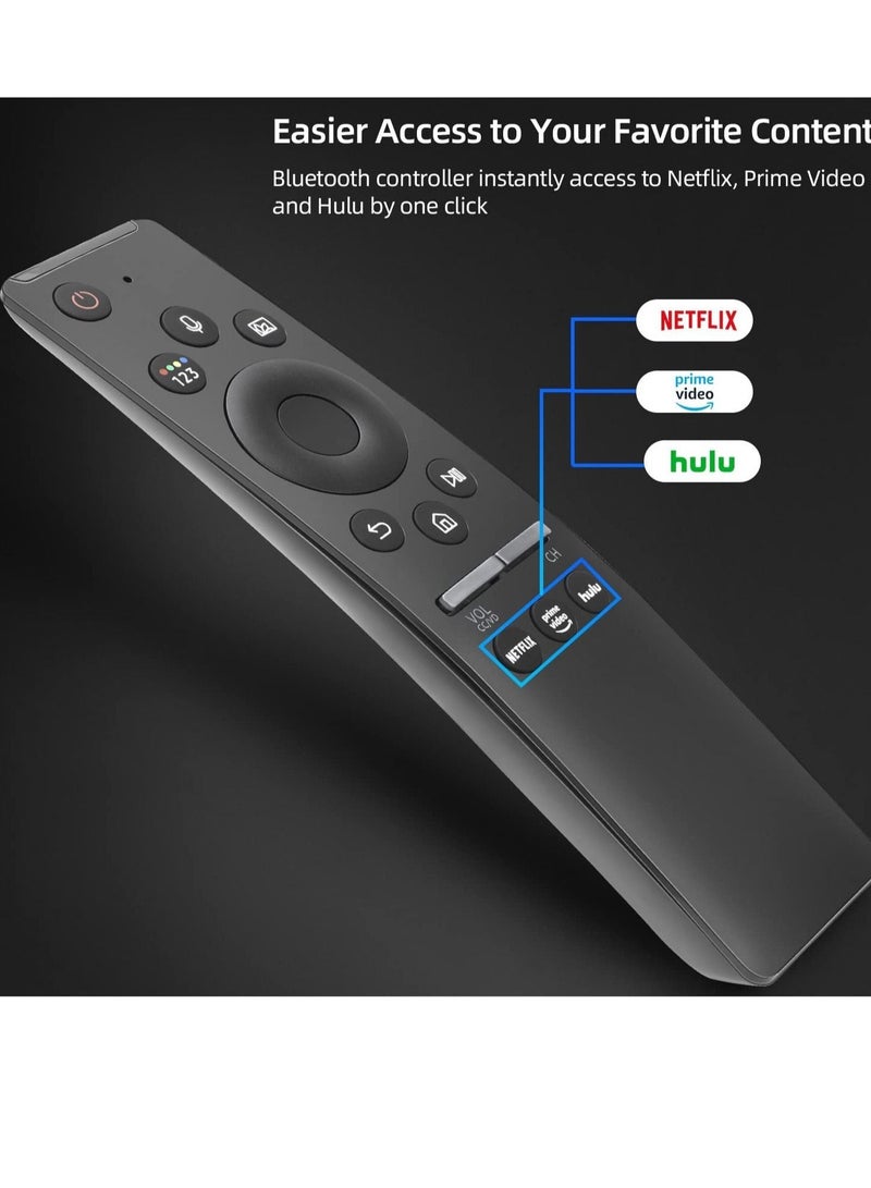 Universal Voice Remote Control for Samsung Smart TV LED QLED 4K 8K UHD Crystal Frame HDR Curved Smart TVs, with Shortcut Buttons for Netflix - Image 3