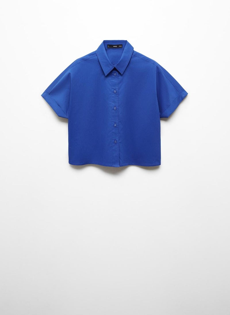 MANGO - Cotton Crop Shirt - Image 1