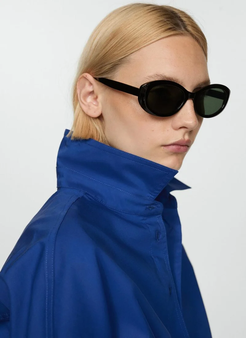 MANGO Cotton Crop Shirt
