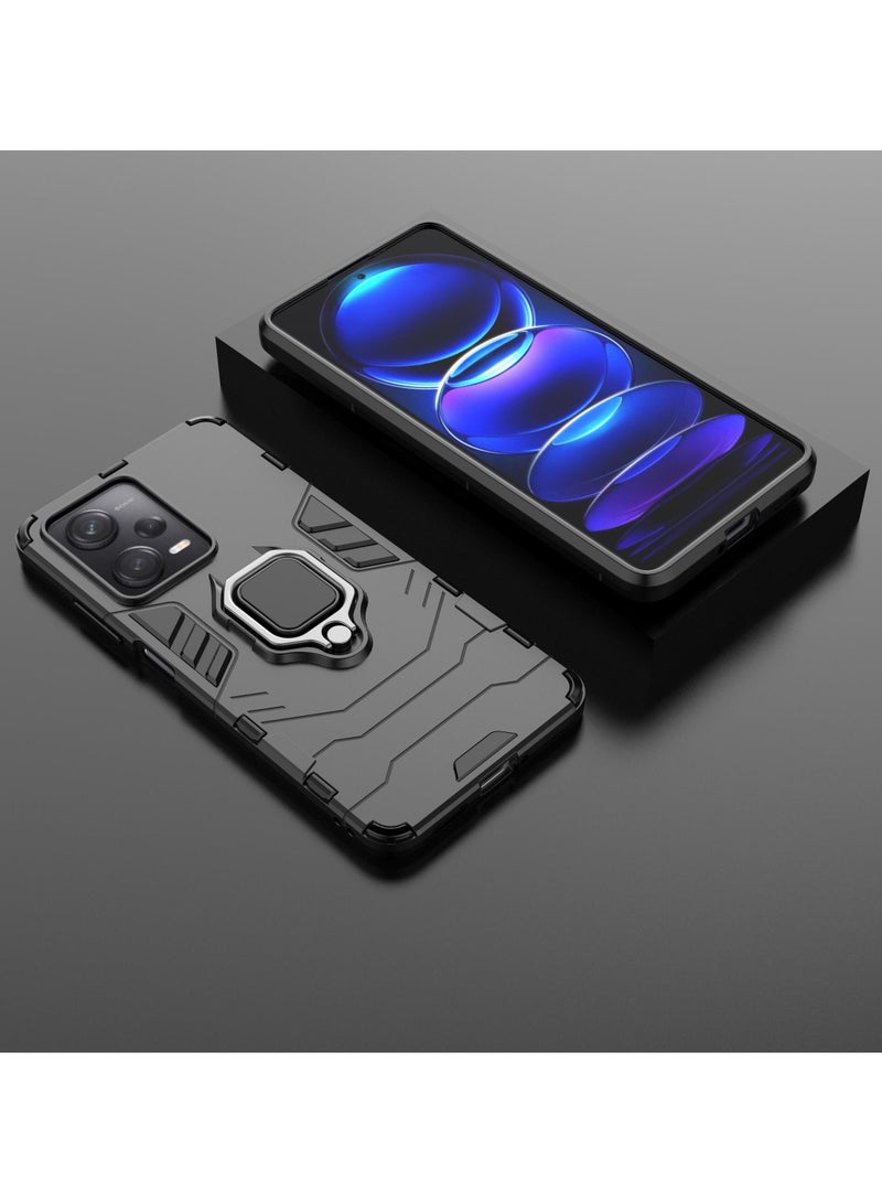 URBBKING Shockproof Protection Phone Case for Redmi Note 12 Pro 5G/Xiaomi Poco X5 Pro 5G Black - Image 5