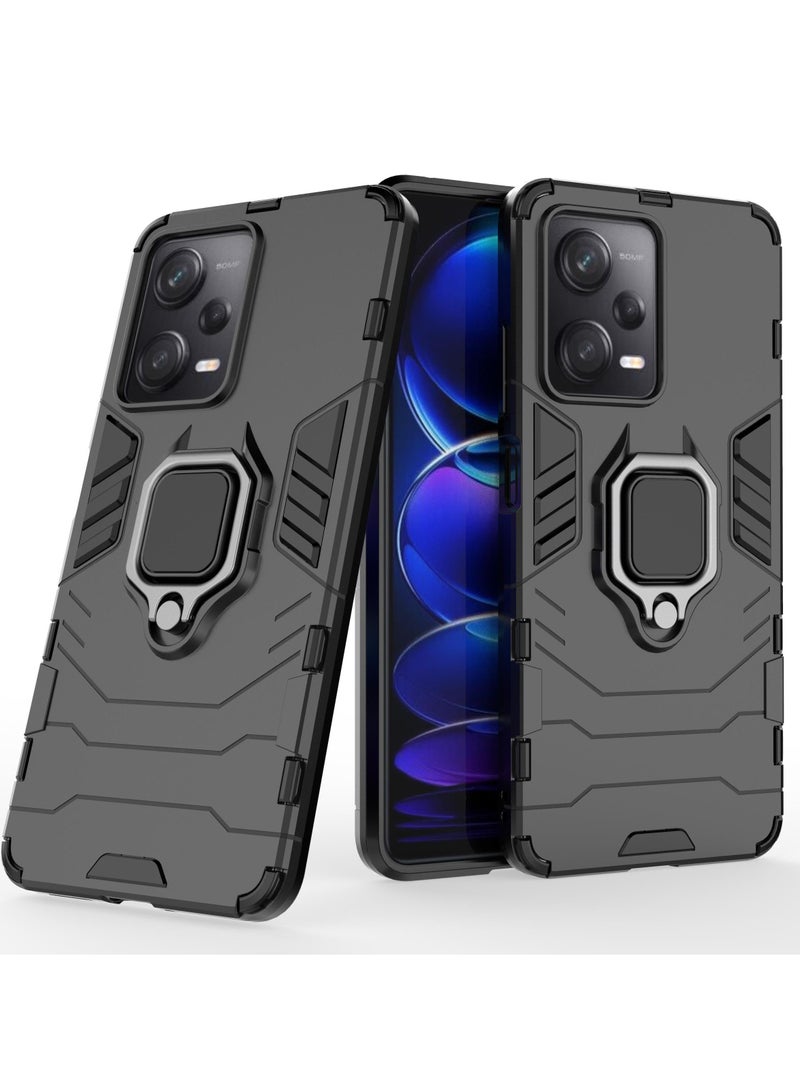URBBKING Shockproof Protection Phone Case for Redmi Note 12 Pro 5G/Xiaomi Poco X5 Pro 5G Black - Image 2