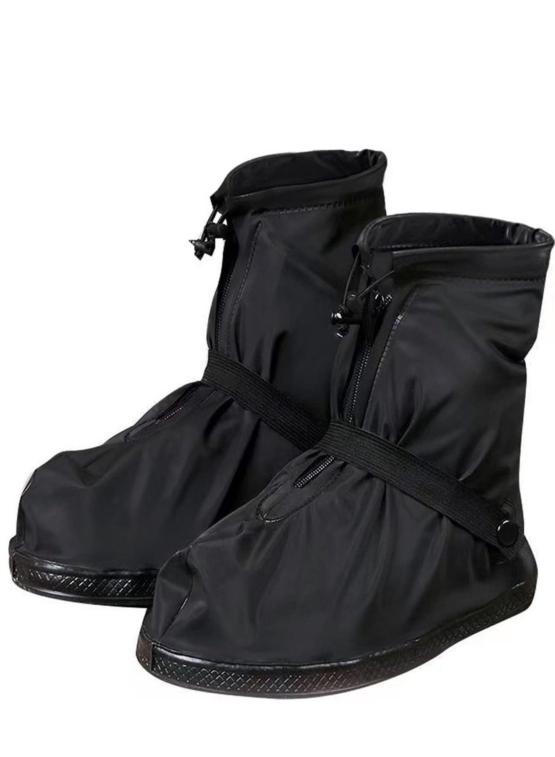 SYOSI Waterproof Shoe Covers for Rain and Snow Boot Covers Waterproof Reusable Foldable Rain Shoes Cover Overshoes for Men Women  3XL - Image 1