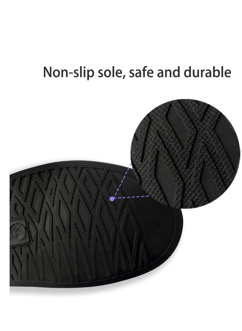 SYOSI Waterproof Shoe Covers for Rain and Snow Boot Covers Waterproof Reusable Foldable Rain Shoes Cover Overshoes for Men Women  3XL - Image 4