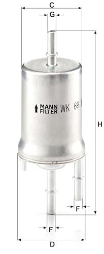 MANN FILTER MANN-FILTER WK 69 Fuel Filter for Car - Image 3