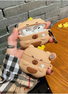 KUYING Suitable For Apple Bluetooth Earphones With Silicone Cartoon Protective Case 