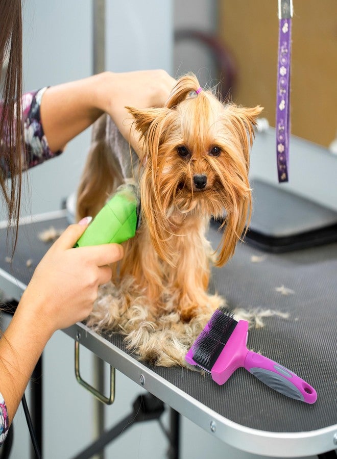 Groomer Essentials Flexible Slicker Brush - Double/Medium Firm - Image 3