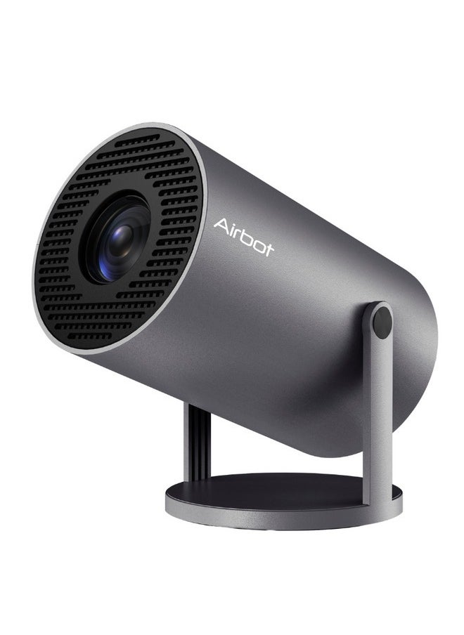 آيربوت Airbot PJ168 EU - جهاز عرض ألعاب 1080P / 4K مع Wi-Fi 6، 150 ANSI Lumens، أندرويد 11، إسقاط 360 درجة، محمول وخفيف الوزن  - Image 1