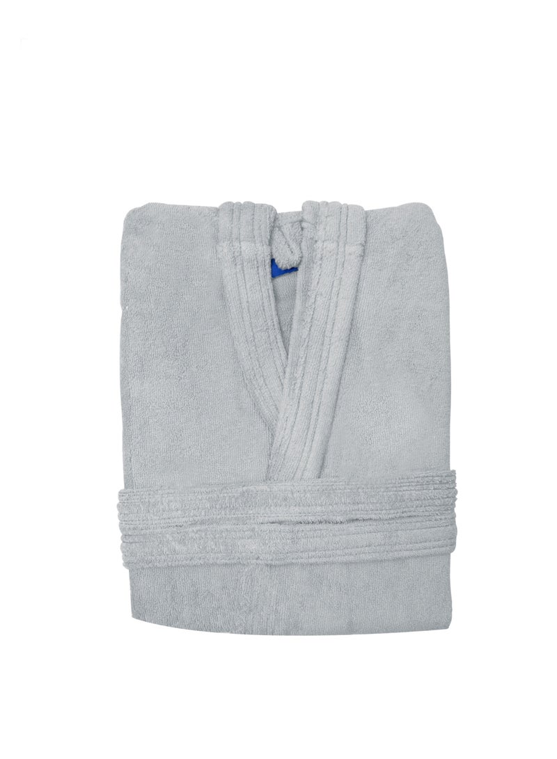 Banotex Soft cotton unisex bathrobe with a pocket and a waist belt with a distinctive slipper in an elegant design, multi-size  - Image 3