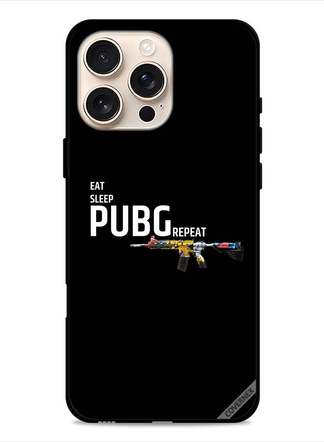 Covernex Apple iPhone 16 Pro Protective Case Cover Eat Sleep Pubg Repeat - Image 1
