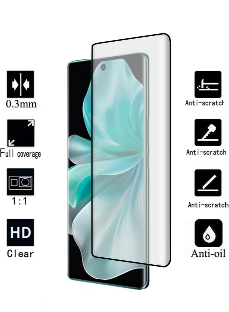 X-level Vivo V30 5G Screen Protector, 9H Tempered Glass Screen Protector for Vivo V30, Case Friendly, Easy Installation,Anti-Scratch Film - Image 2