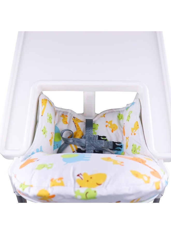 twoworld High Chair Cushion for IKEA Antilop Highchair, Baby High Chair Seat Cover Liner Mat Pad Cushion for IKEA Antilop High Chair (Animal Pattern) - Image 3