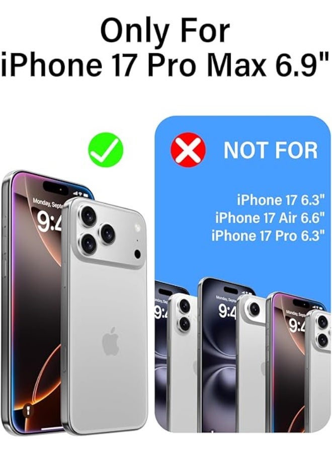 iPhone 17 Pro Max Case Clear, Non-Yellowing Ultra-Thin Super Soft Phone Cover, Non-Slip Shockproof Protective Crystal Transparent Ultra Slim Phone Case for iPhone 17 Pro Max 6.9 inch,2025 - Image 2