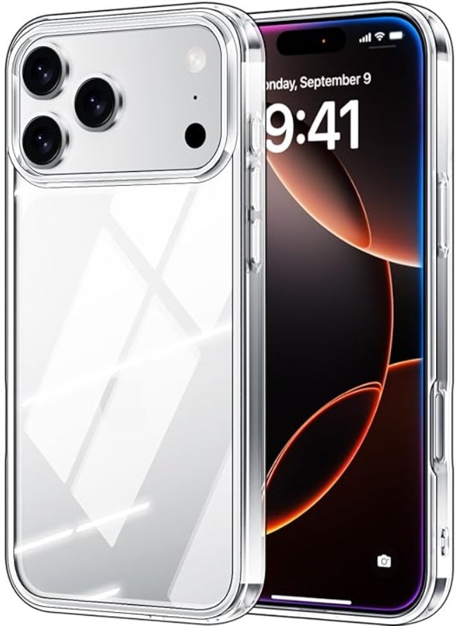 iPhone 17 Pro Max Case Clear, Non-Yellowing Ultra-Thin Super Soft Phone Cover, Non-Slip Shockproof Protective Crystal Transparent Ultra Slim Phone Case for iPhone 17 Pro Max 6.9 inch,2025 - Image 3