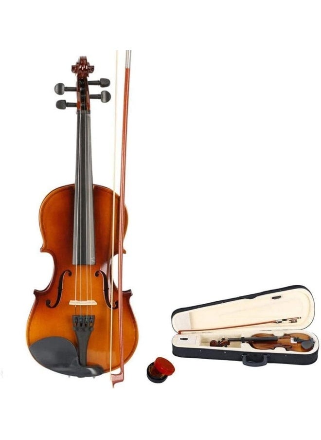Megarya MegArya Violin Set, Acoustic Violin with Hard Case, Bow and Rosin for Beginner Violins 3/4  - Image 1