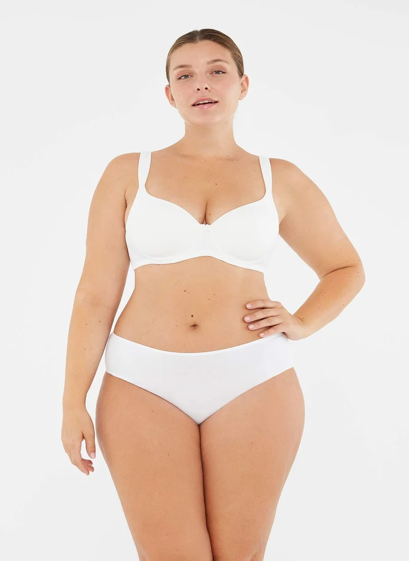 داجي Minimizer Bra Interlock Non Padded Wired Fixed Strap Underwear