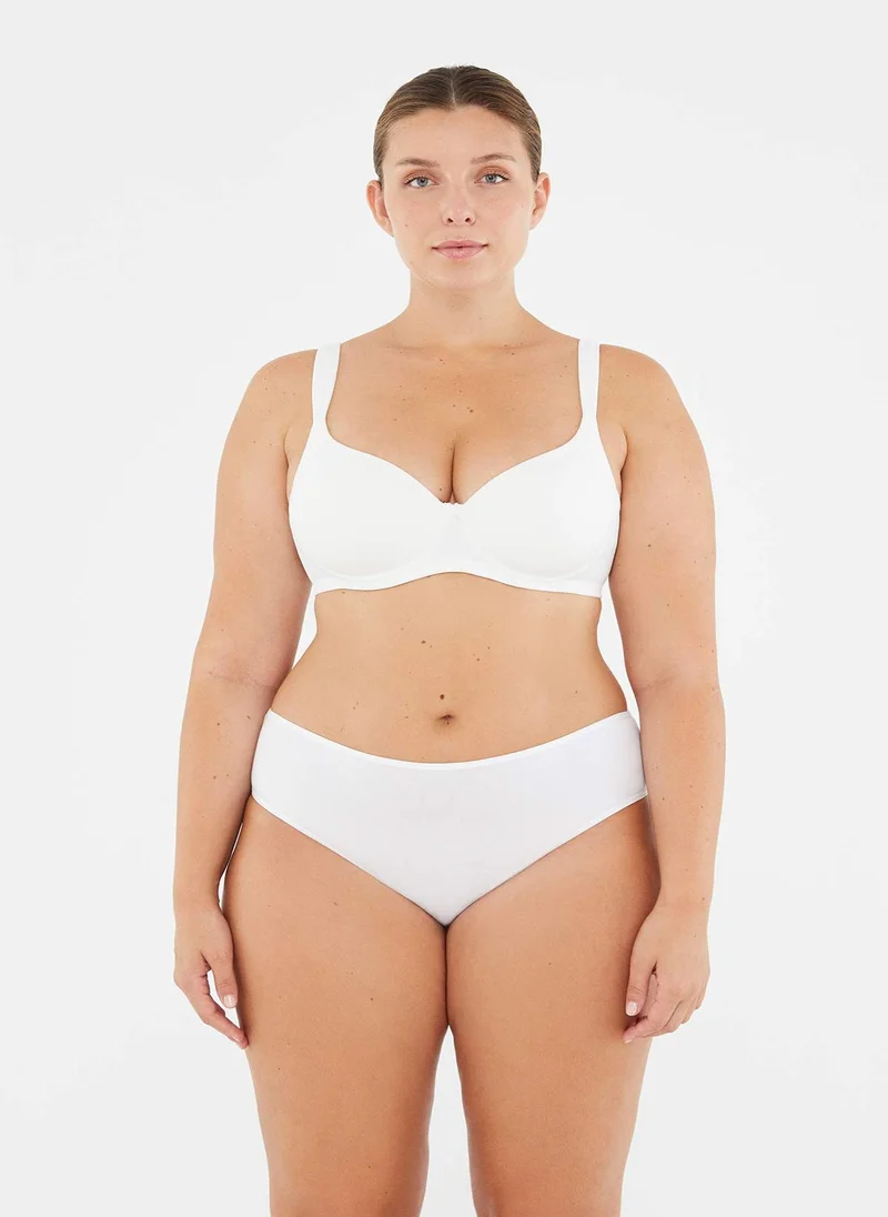 داجي Minimizer Bra Interlock Non Padded Wired Fixed Strap Underwear