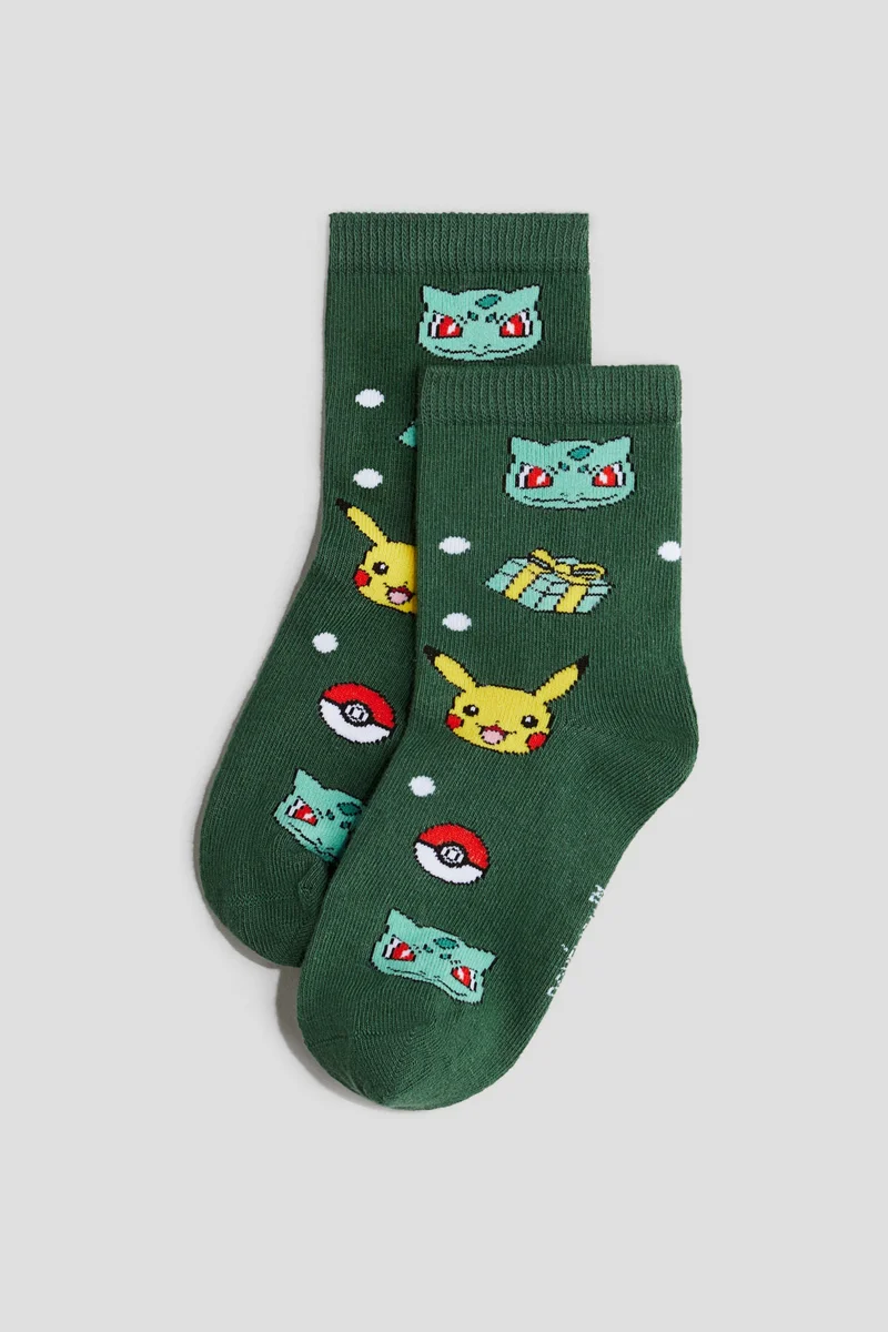 H&M 5-pack patterned socks
