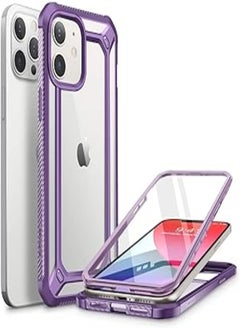 SupCase SupCase Unicorn Beetle EXO Pro Series Case for iPhone 12 / iPhone 12 Pro (2020 Release) 6.1 Inch, with Built-in Screen Protector Premium Hybrid Protective Clear Bumper Case (Purple) 