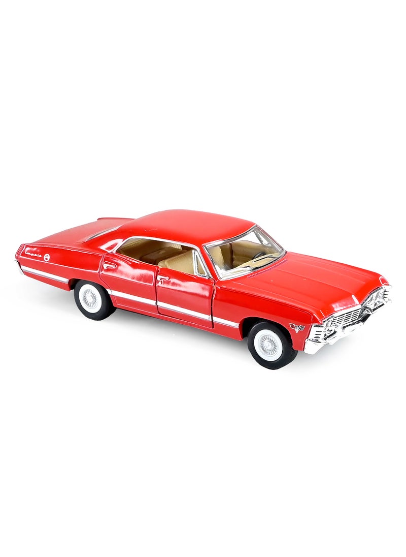 Kinsmart Pull Back Action 1:40 Scale 1967 Chevrolet Impala Doors Openable Collectible Diecast Metal Toy Car  - Image 4