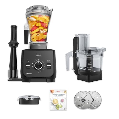 Vitamix Ascent X2 SmartPrep Kitchen System, Professional-Grade Blender, Stainless-Steel Blades, 12-Cup Food Processor Attachment, 48 Oz Blender Container, Black - Image 1