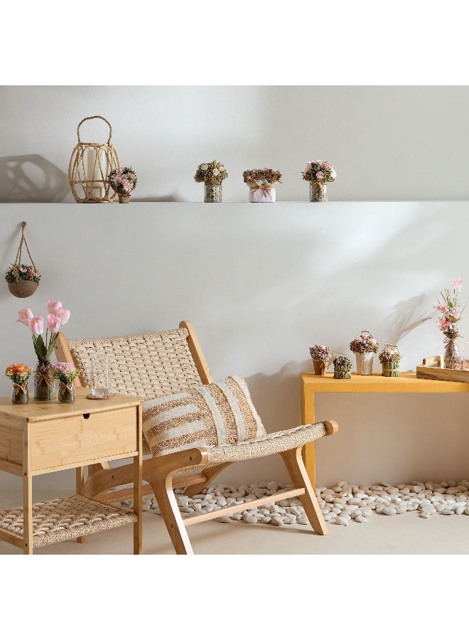 Home Box Caven Daisy Arrangement in Glass Bottle 9 x 9 x 13 cm - Image 4