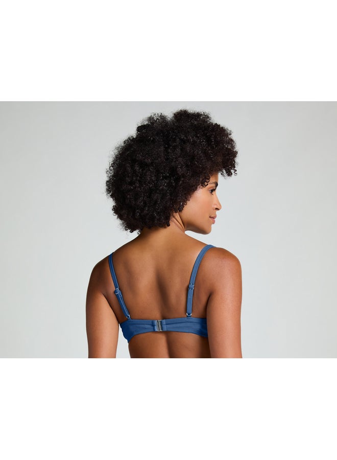 hunkemoller Scallop Padded Underwired Bikini Top - Image 3