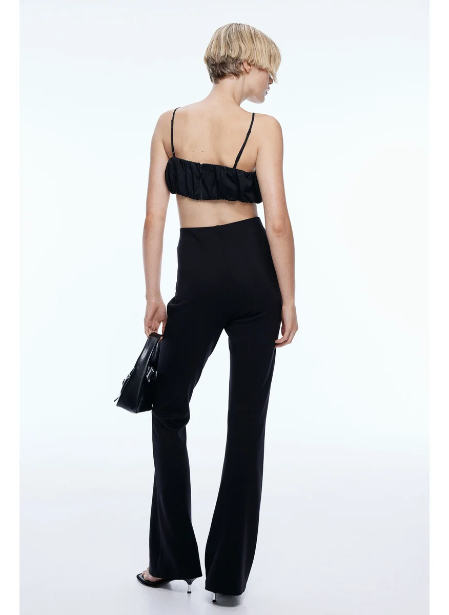 اتش اند ام Button-Detail Flared Leggings