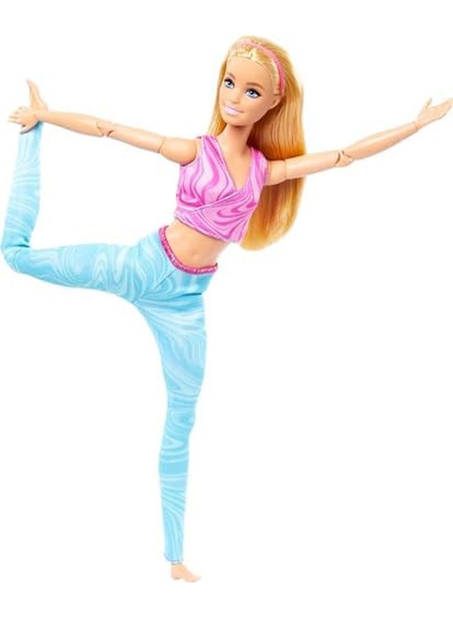 Barbie Made To Move Fashion Doll Blonde Wearing Removable Sports Top And Pants 22 Bendable “Joints” - Image 4