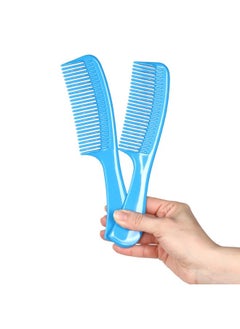 Allegro Combs Allegro Combs 1003 Tangle Tamer Hair Comb Wide Tooth Shower Comb For Curly Hair Wet Or Dry Detangler Women’s Combs Made In The USA. 2 Piece. (Light Blue)  - Image 1