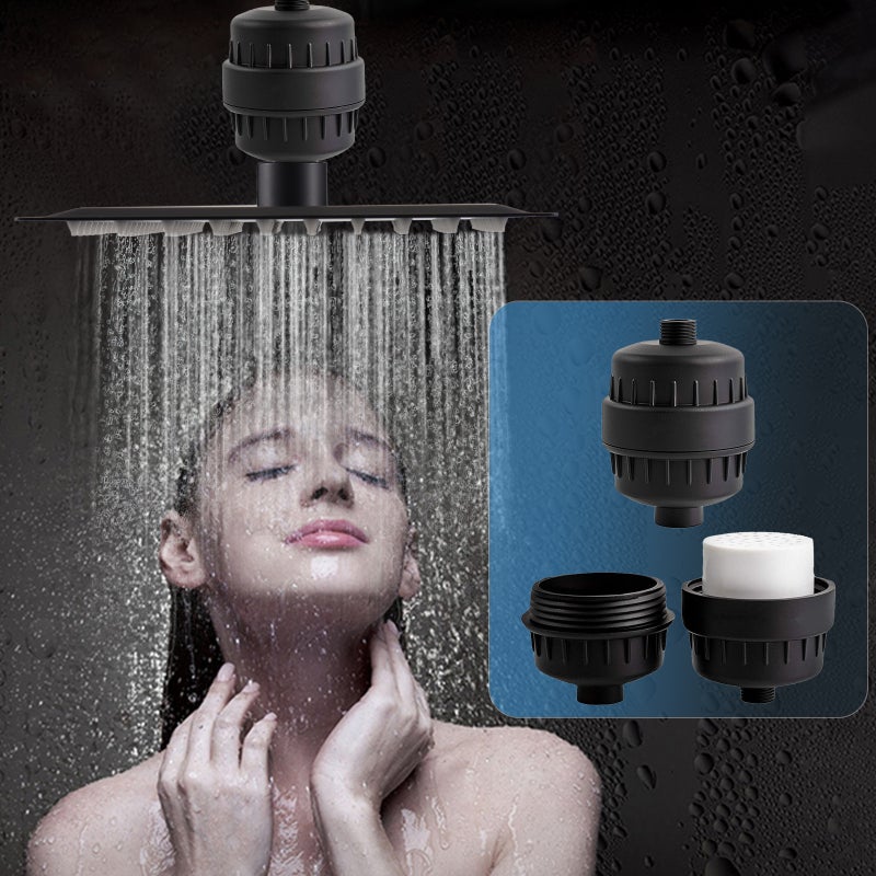 20 Stage Shower Filter 1/2" Standard Connection: Tool-Free Quick Installation - Chlorine & Heavy Metal Reduction Filter Cartridges for Home Overhead Rain Handheld Combo Shower Heads - Image 4