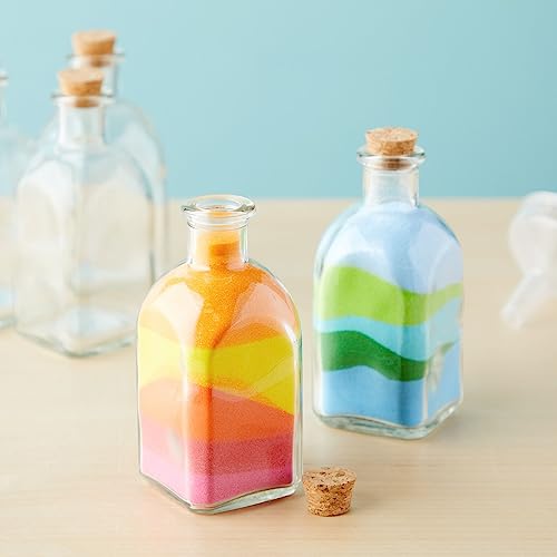 Juvale 12-Pack Mini Glass Bottles with Cork Lids - 4 oz Clear Vintage Square - Wedding Decor & Party Favors - Potion Bottles with Cork & Mini Glass Jars with Lids - Image 4