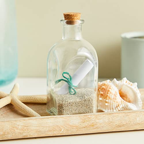 Juvale 12-Pack Mini Glass Bottles with Cork Lids - 4 oz Clear Vintage Square - Wedding Decor & Party Favors - Potion Bottles with Cork & Mini Glass Jars with Lids - Image 5