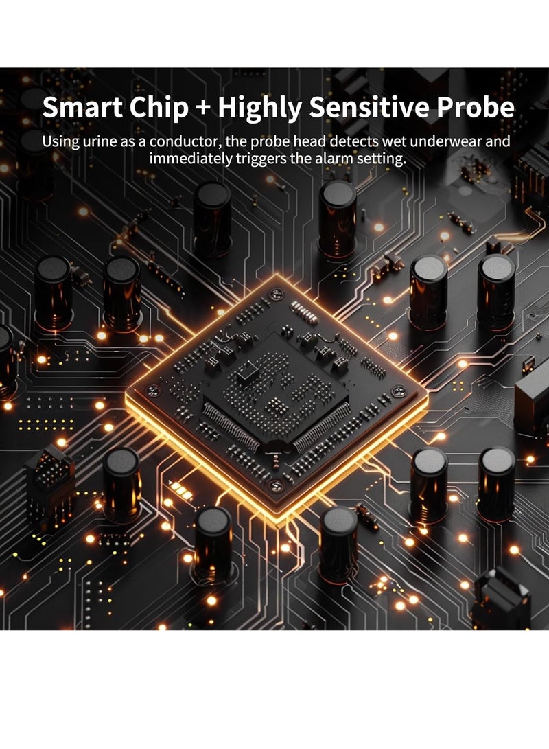 Bed Wetting Alarm for Boys Girls Kids, Nighttime Bedwetting Sensor Monitors, USB Rechargeable, 3 Working Modes, Loud Sound and Strong Vibration, Potty Training for Children (Magnetic) - Image 2