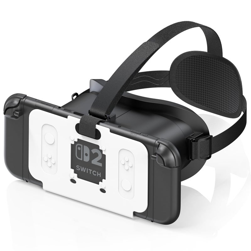 STARTRC GAMES VR Headset Compatible with Nintendo Switch 2 (2025), Switch 2 Virtual Reality VR Glasses with Adjustable HD Lenses and Comfortable Head Strap, Labo VR Kit for Switch 2 Accessories, Black&White - Image 1