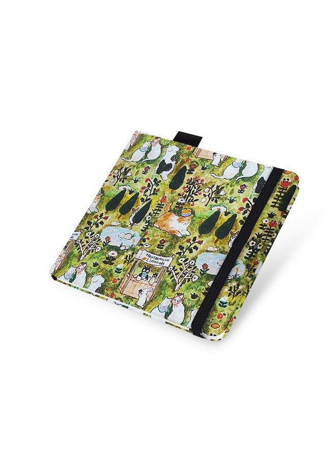 Qianshan Watercolor Sketchbook,5X5 Inch Portable Square Cloth Cover Notebook, 20 Sheets Watercolor Textured Drawing Papers, 300 Gsm Art Paper Sketchbook.Smiling Dog  - Image 2